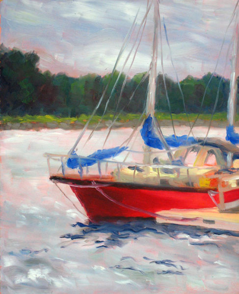 Morning at Pete's Harbor 9 x 12